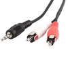 Кабель мультимедийный 3.5mm M to 2xRCA M 0.2m Cablexpert (CCA-458/0.2) - Image 2