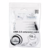Дата кабель USB 2.0 AM/AF 0.15m Cablexpert (CCP-USB2-AMAF-0.15M) - Image 2