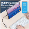 Перехідник USB 3.0 Type-C to USB AF (OTG) 0.15m Aluminum Alloy Vention (CCXHB) - Image 5