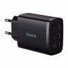 Зарядний пристрій Baseus Compact Charger 3U Black (CCXJ020101) - Image 1