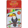 Карандаши цветные Cool For School Premium трехгранные, 12 цветов (CF15178) - Image 1