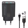 Зарядное устройство Grand-X CH-15UMB (5V/2,1A + DC cable 2,4А USB -> Micro USB 1m) Black (CH-15UMB) - Image 1