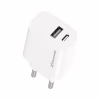 Зарядное устройство Grand-X 1xUSB-C + 1xUSB 21W OCP white (CH-21W) - Image 3