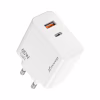 Зарядное устройство Grand-X GaN 1xUSB-C + 1xUSB 65W PD3.0 QC4.0 AFC SCP FCP white (CH-960W) - Image 2