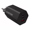 Зарядное устройство Canyon HEXAGON 65 GaN 65W 2xPD 1xQC EU Black (CND-CHAHEX65B) - Image 4