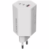 Зарядний пристрій Canyon HEXAGON 65 GaN 65W 2xPD 1xQC EU White (CND-CHAHEX65W) - Image 1