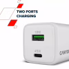 Зарядний пристрій Canyon CU45AC GaN 45W 1xPD 1xQC EU White (CNS-CUW45AC) - Image 6