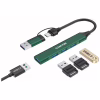Концентратор Canyon hub DS-02 4in1 USB-A/C Green (CNS-TDS02GR) - Image 3