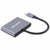 Концентратор Canyon hub DS-3 3in1 USB-C Dark Grey (CNS-TDS3) - Image 3
