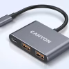 Концентратор Canyon hub DS-3 3in1 USB-C Dark Grey (CNS-TDS3) - Image 8