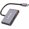 Концентратор Canyon hub DS-4 3in1 USB-C Grey (CNS-TDS4) - Image 3