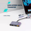 Концентратор Canyon hub DS-4 3in1 USB-C Grey (CNS-TDS4) - Image 7