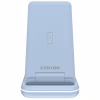 Зарядний пристрій Canyon WS-304 Foldable 3in1 Wireless charger Blue (CNS-WCS304BL) - Image 2