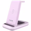 Зарядное устройство Canyon WS-304 Foldable 3in1 Wireless charger Iced Pink (CNS-WCS304IP) - Image 1