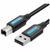 Кабель для принтера USB 2.0 AM/BM 5.0m black Vention (COQBJ) - Image 1