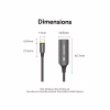 Кабель мультимедійний USB-C to DisplayPort M 0.25m 8K black Vention (CRGBC) - Image 6