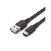 Дата кабель USB 2.0 AM to USB-C 1.0m 3A black Vention (CTHBF) - Image 1