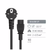 Кабель живлення C5 1.0m black ColorWay (CW-CBP084-BK) - Image 5