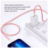 Дата кабель USB-C to Lightning 1.0m 27W pink ColorWay (CW-CBPDCL061-P) - Image 12