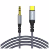 Кабель мультимедийный USB-C to 3.5mm M 1.2m gray ColorWay (CW-CBPDJ071-G) - Image 1