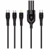 Дата кабель USB-C to Lightning + Micro 5P + USB-C 1.2m 3.0A (PD60W data) Black ColorWay (CW-CBPDU3060-BK) - Image 3