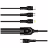 Дата кабель USB-C to Lightning + Micro 5P + USB-C 1.2m 3.0A (PD60W data) Black ColorWay (CW-CBPDU3060-BK) - Image 5