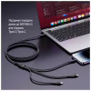 Дата кабель USB-C to Lightning + Micro 5P + USB-C 1.2m 3.0A (PD60W data) Black ColorWay (CW-CBPDU3060-BK) - Image 10