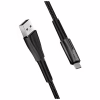 Дата кабель USB 2.0 AM to USB-C 1.0m zinc alloy + led black ColorWay (CW-CBUC035-BK) - Image 5