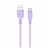 Дата кабель USB 2.0 AM to USB-C 1.0m soft silicone violet ColorWay (CW-CBUC044-PU) - Image 1