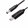 Кабель живлення USB to DC 5.5x2.5mm 12V 1.0m black ColorWay (CW-CBUD067-BK) - Image 2
