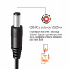 Кабель живлення USB to DC 5.5x2.5mm 12V 1.0m black ColorWay (CW-CBUD067-BK) - Image 10