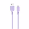 Дата кабель USB 2.0 AM to Lightning 1.0m soft silicone violet ColorWay (CW-CBUL044-PU) - Image 1