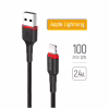 Дата кабель USB 2.0 AM to Lightning 1.0m 2.4А black ColorWay (CW-CBUL064-BK) - Image 1
