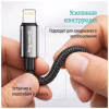Дата кабель USB 2.0 AM to Lightning 1.0m 3A zinc alloy braided black ColorWay (CW-CBUL098-BK) - Image 11