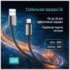Дата кабель USB 2.0 AM to Lightning 1.0m 3A zinc alloy braided black ColorWay (CW-CBUL098-BK) - Image 6