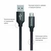 Дата кабель USB 2.0 AM to Micro 5P 1.0m black ColorWay (CW-CBUM002-BK) - Image 2