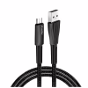 Дата кабель USB 2.0 AM to Micro 5P 1.0m zinc alloy + led black ColorWay (CW-CBUM035-BK) - Image 1