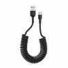 Дата кабель USB 2.0 AM to Micro 5P 1.0m spiral black ColorWay (CW-CBUM051-BK) - Image 1