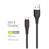 Дата кабель USB 2.0 AM to Micro 5P 1.0m 3A textured PVC black ColorWay (CW-CBUM094-BK) - Image 4