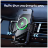 Универсальный автодержатель ColorWay FlameGrip, автозажим, Wireless Charger 15W Black (CW-CHAW070Q-BK) - Image 7