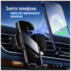Универсальный автодержатель ColorWay FlameGrip, автозажим, Wireless Charger 15W Black (CW-CHAW070Q-BK) - Image 8