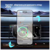 Универсальный автодержатель ColorWay FlameGrip, автозажим, Wireless Charger 15W Black (CW-CHAW070Q-BK) - Image 9