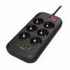 Сетевой фильтр питания ColorWay CW-CHE64B, 6 розеток/4USB Black (CW-CHE64B) - Image 4