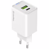 Зарядное устройство ColorWay C101E GaN Mini 45W PD PPS USB-C + USB-A QC4.0 white (CW-CHS060PD-WT) - Image 2