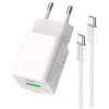 Зарядний пристрій ColorWay C101A GaN Mini 20W PD PPS USB-C + USB-A QC4.0 + cable USB-C to USB-C black (CW-CHS062PDC-WT) - Image 4