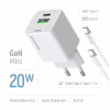 Зарядний пристрій ColorWay C101A GaN Mini 20W PD PPS USB-C + USB-A QC4.0 + cable USB-C to USB-C black (CW-CHS062PDC-WT) - Image 7