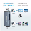 Считыватель флеш-карт ColorWay USB 2.0/USB-C to CF/SD/MicroSD (CW-CR-01) - Image 5