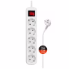 Мережевий фільтр живлення ColorWay CW-PSEA52W, 5 розеток/ 2M white (CW-PSEA52W) - Image 1