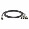 Оптический патчкорд Alistar DAC-QSFP-4SFP+-1M - Image 1