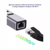 Концентратор USB 3.0 Type-C/Type-A to RJ45 Gigabit Lan, 3*USB 3.0, cable 13 cm Dynamode (DM-AD-GLAN-U3) - Image 4